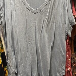 Latched mama Cornflower blue boyfriend tee V-Neck Women's Top